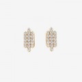 TripleBar Pavé Post Earring