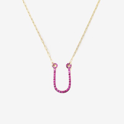 U Ruby Pavé Necklace