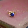 GEM RING: Round Lapis Lazuli