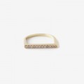 Stacking Bar Pavé Ring