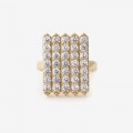 Birthstone Pavé Cocktail Ring - Diamond