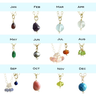 Birthstone Necklace, Custom
