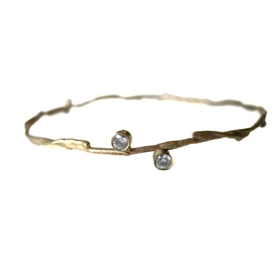 Cherish Bangle, 2 Stones