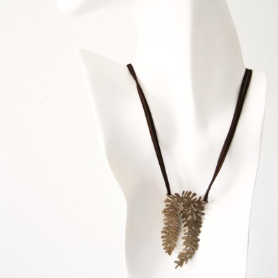 Blue Spruce Necklace - Suede