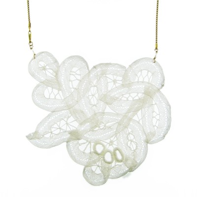 Handmade French Cotton Lace Necklace