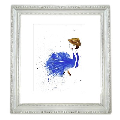 Fashion Illustration - French Ultramarine Blue