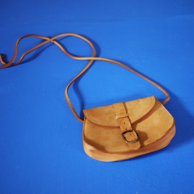 Vintage Natural Leather Mini Bag