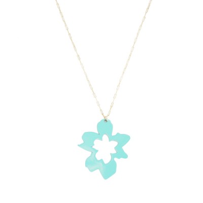 Orchid Necklace: Seafoam Green