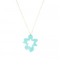 Orchid Necklace: Seafoam Green