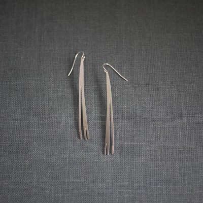 Pine Earring - Steel