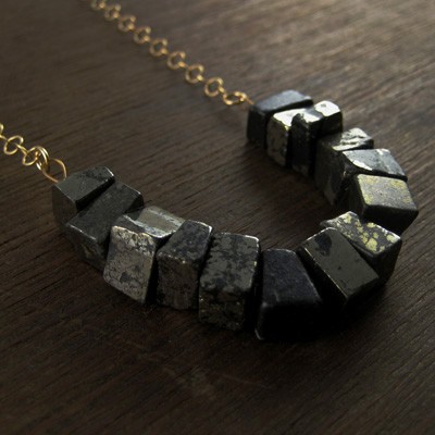 PYRITE FRAGMENT NECKLACE