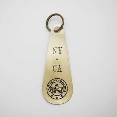 Bicoastal Keychain: NY + CA